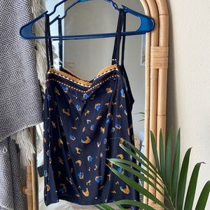 NWOT Anthropologie embroidered tank